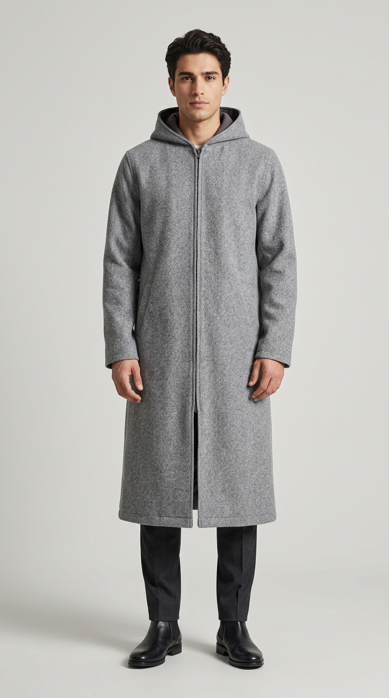 Model wearing Banto Double Face Al-Ajrafi Cap in gray