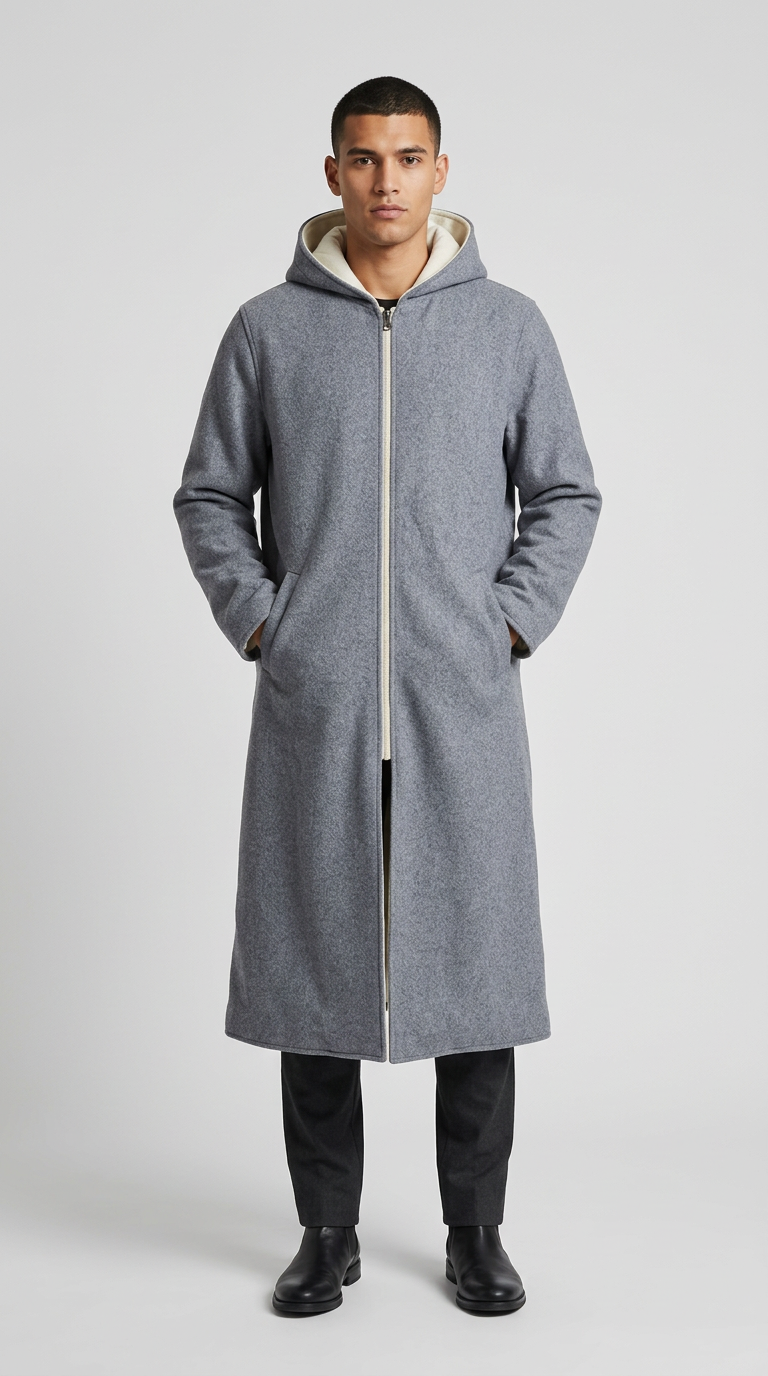 Model wearing Banto Double Face Al-Ajrafi Cap in gray