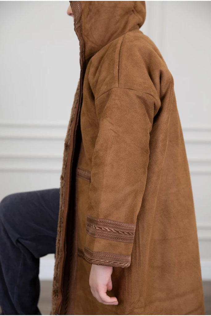 Brown Youth Farwah Shamwa Cap