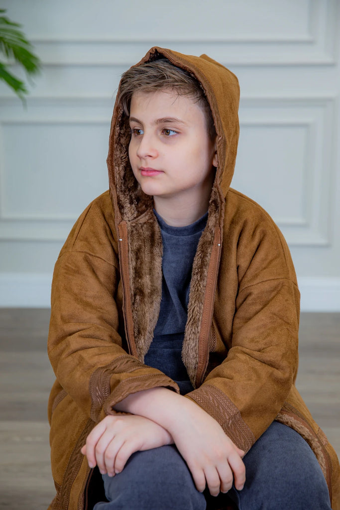 Brown Youth Farwah Shamwa Cap