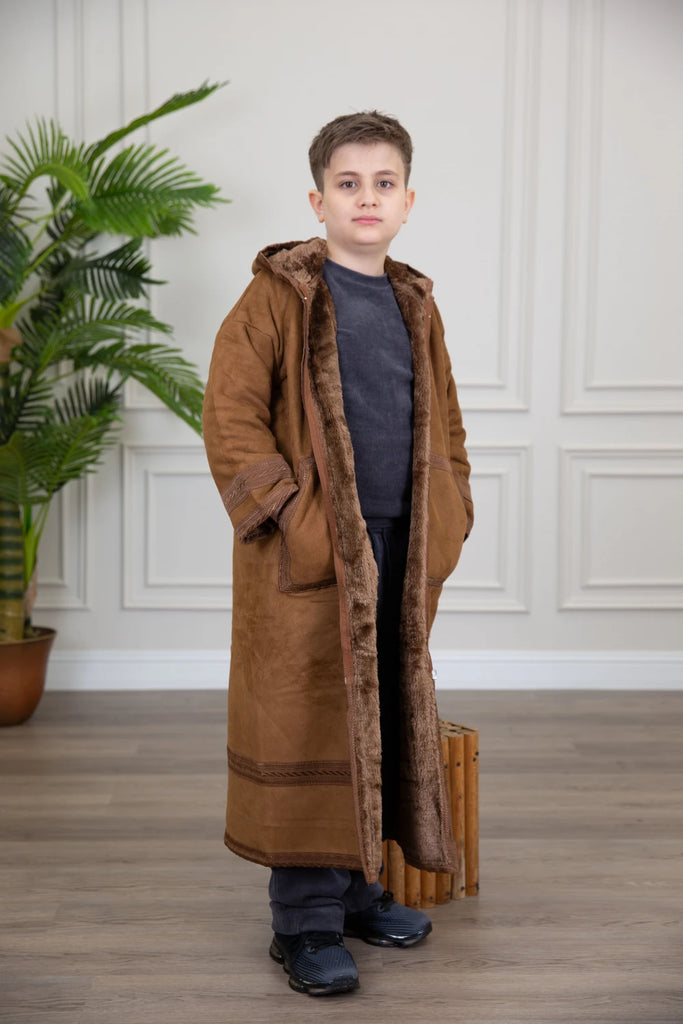 Brown Youth Farwah Shamwa Cap