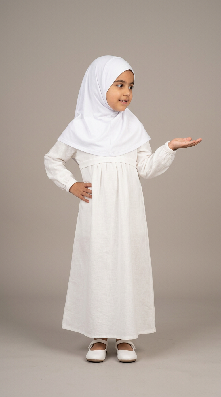 Daughter Front Pocket Abaya (H-11)