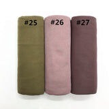 27 color High quality jersey scarf cotton plain elasticity shawls maxi hijab