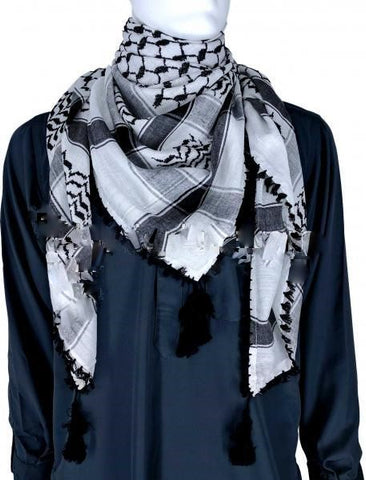 White & Black - Men Scarf Kifaya