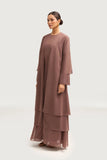 Tan Double Layer Base Abaya Sum