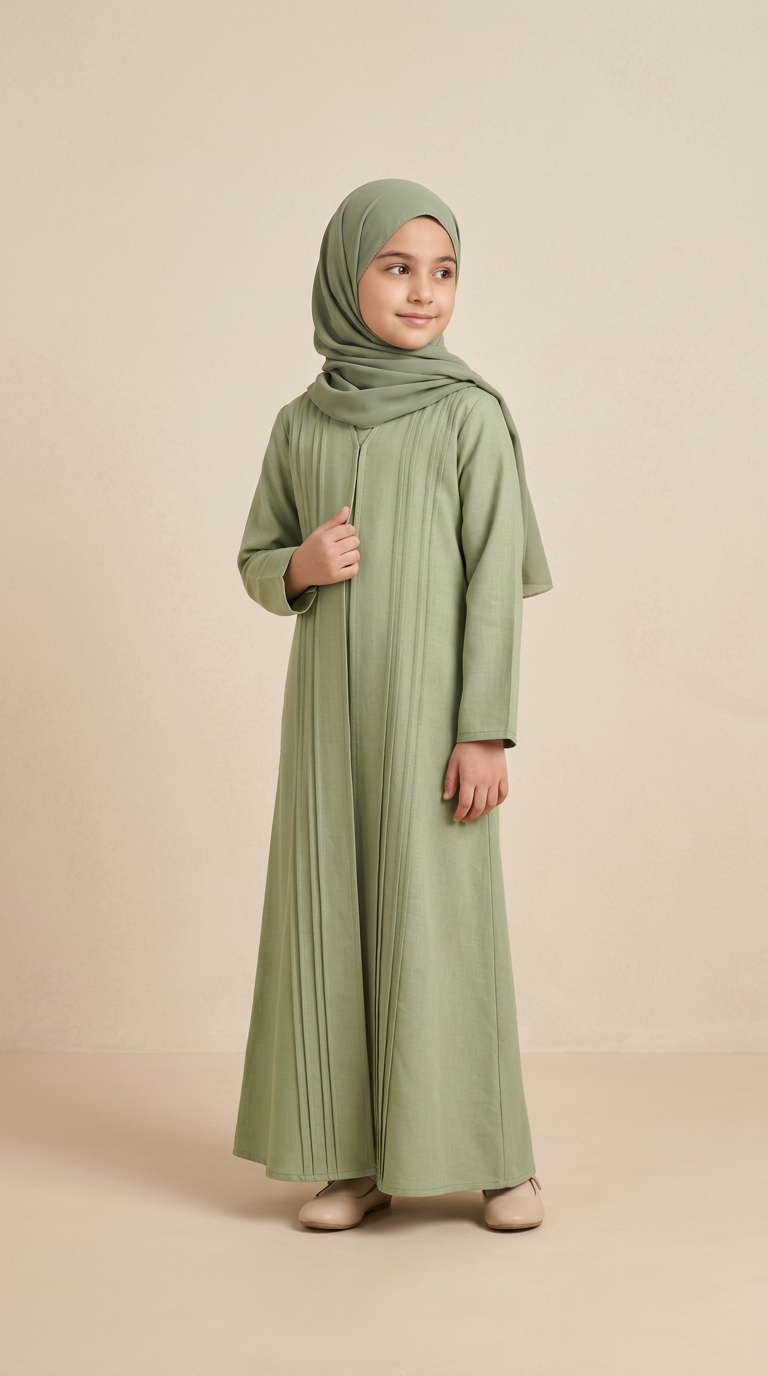 Girls All-Flap abaya product photo, Peace & Co. Boutique