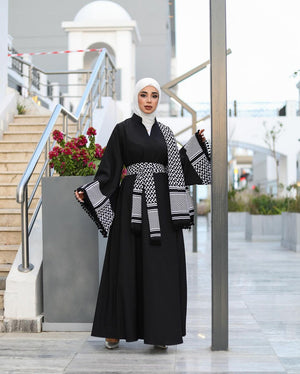 Palestinian kuffiyeh Abaya-adha 24