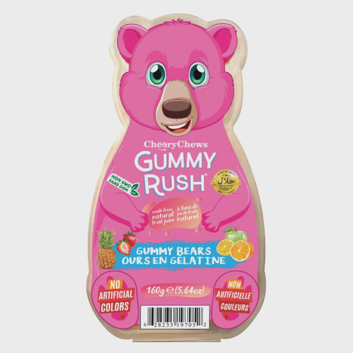 Gummy Rush 160g - Gummy Bears Bottle Reusable Tub
