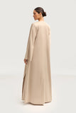 Front Double Tan Abaya summer