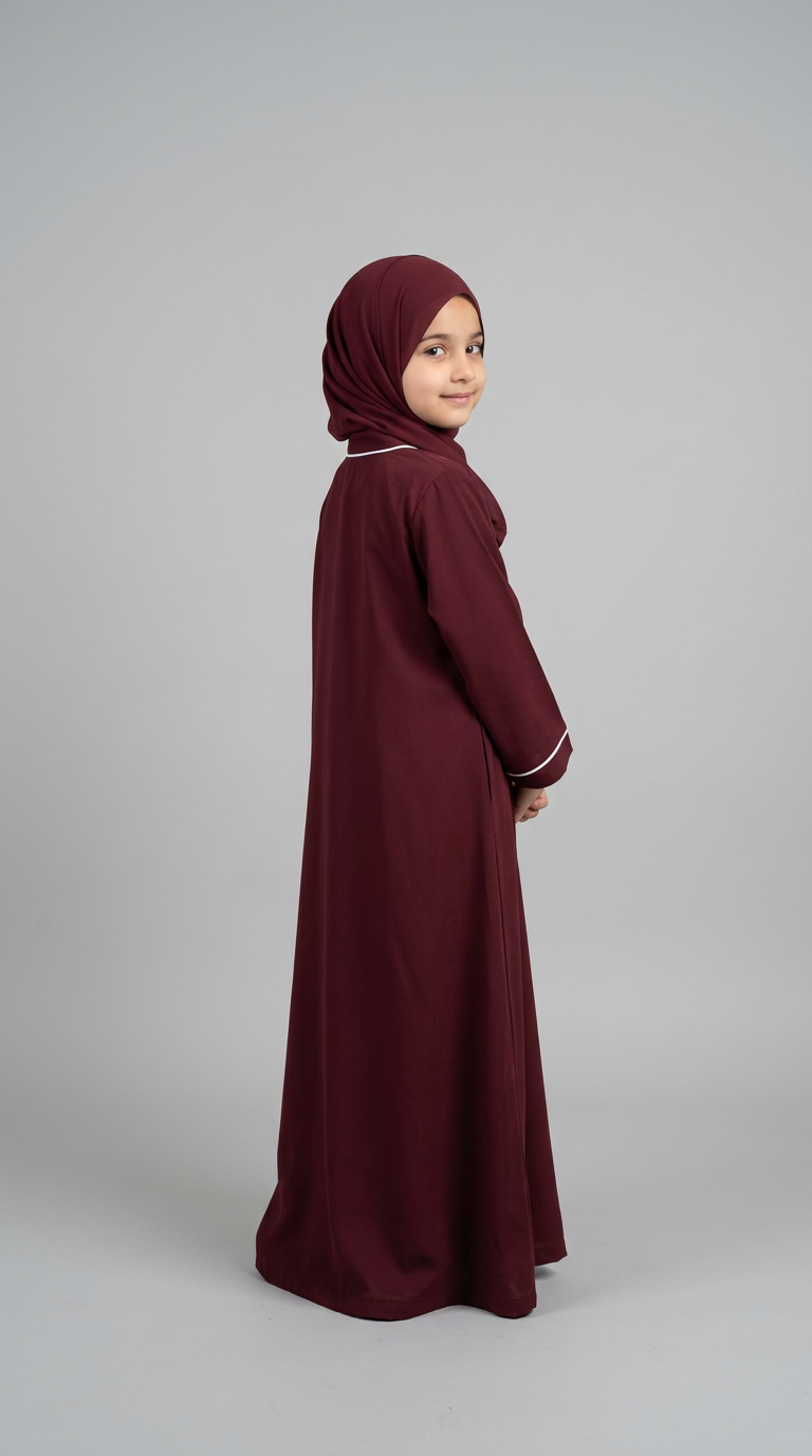 Girl Ophelia modest abaya for girls, product photo 4