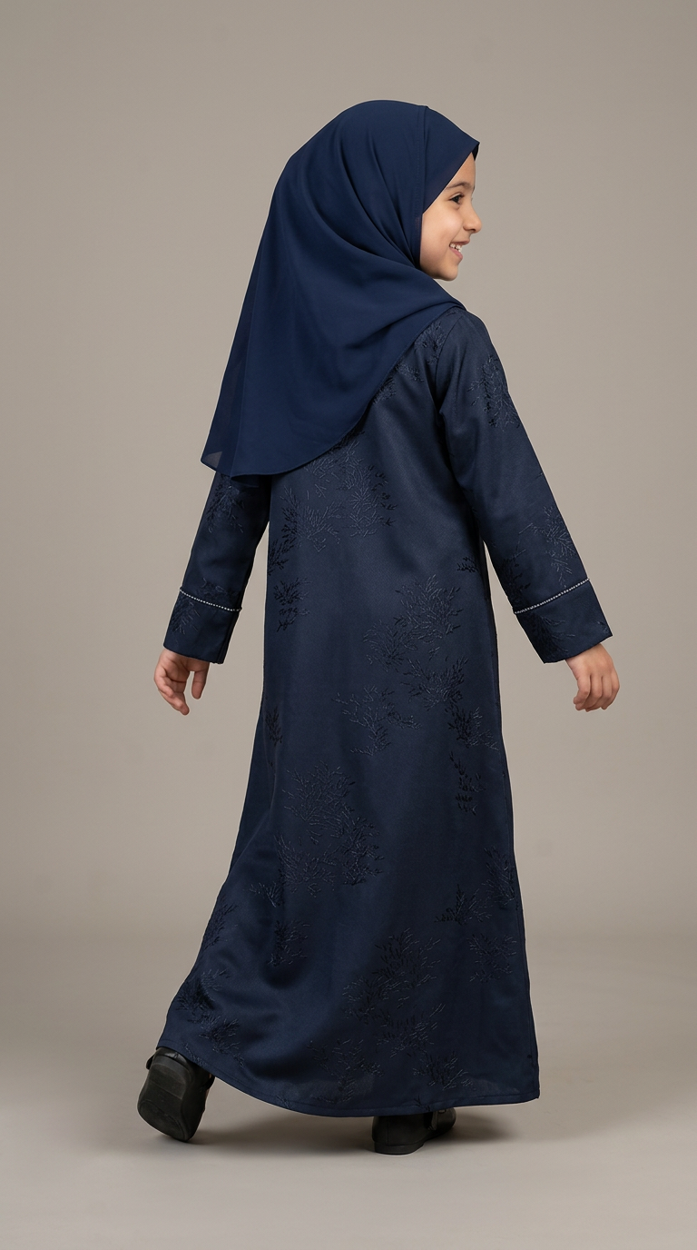 Daughter Moonstone modest abaya for girls, product photo 4