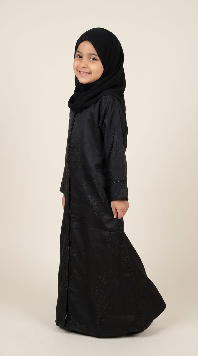 Daughter Moonstone modest abaya for girls, product photo 8