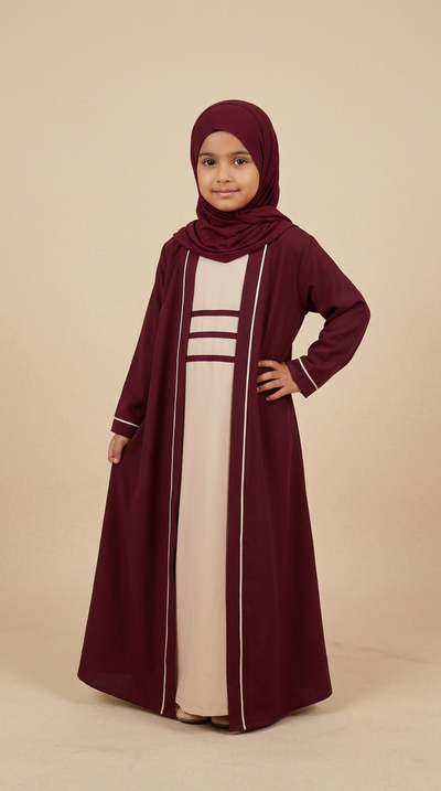 Girl Ophelia modest abaya for girls, product photo 3