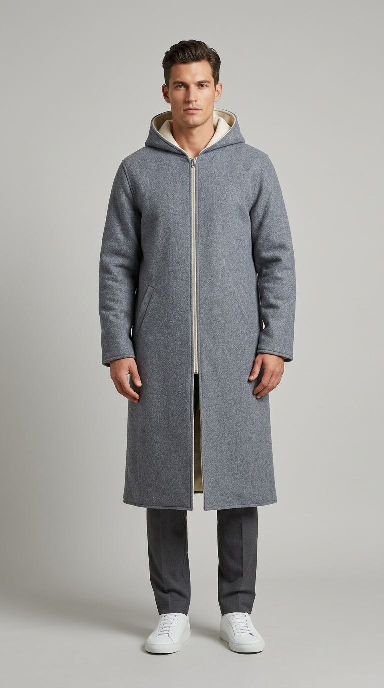 Model wearing Banto Double Face Al-Ajrafi Cap in gray