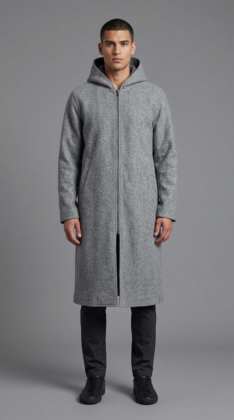 Model wearing Banto Double Face Al-Ajrafi Cap in gray