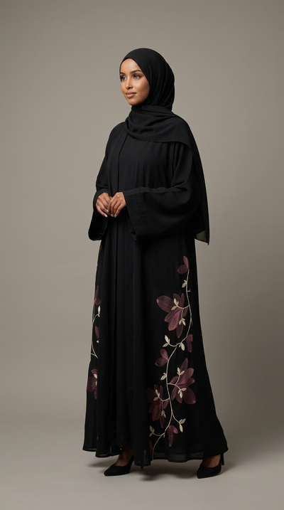 Women Colorful Stitch Abaya for women, product photo 8 | Peace & Co. Boutique
