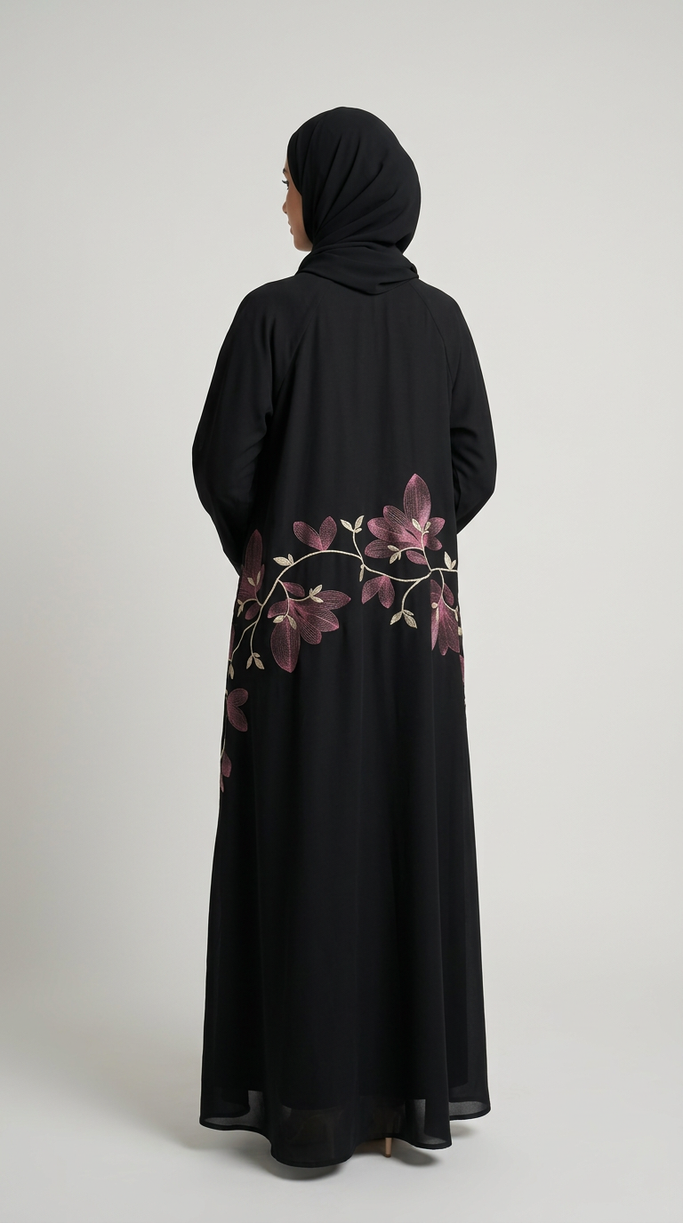 Women Colorful Stitch Abaya for women, product photo 10 | Peace & Co. Boutique