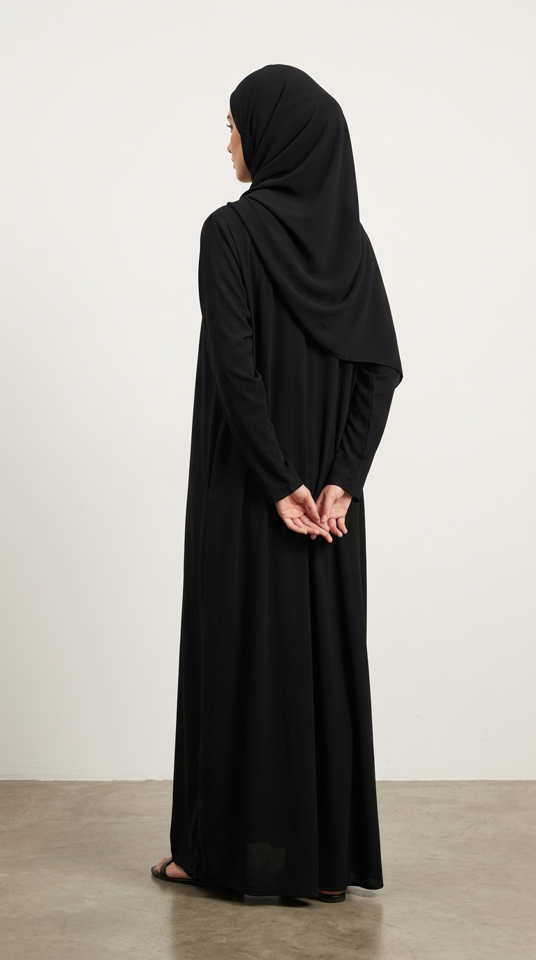 Mother Front Pocket Abaya (H-10)