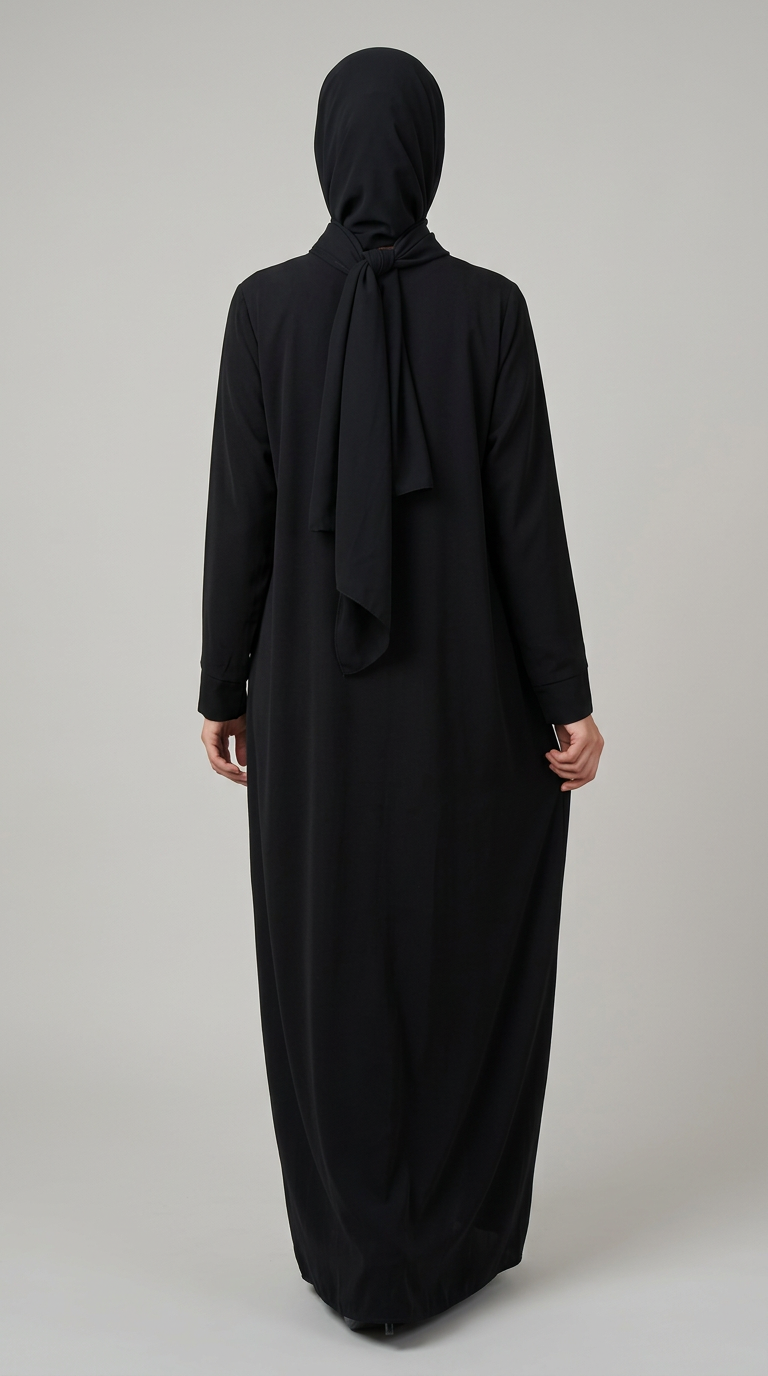 Front Flap Open Abaya for women, product photo 3 | Peace & Co. Boutique