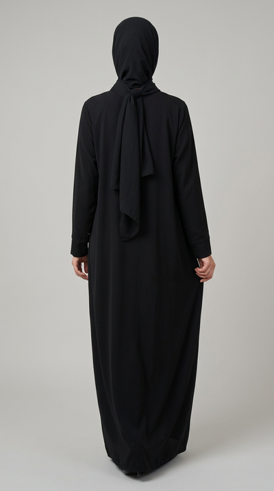 Front Flap Open Abaya for women, product photo 3 | Peace & Co. Boutique