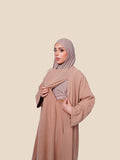 Jacquard Mom  Open Abaya
