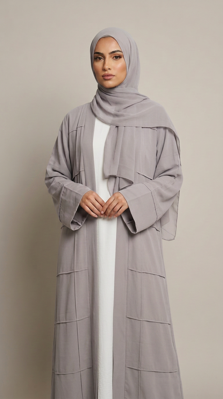 Corduroy Cuff Abaya