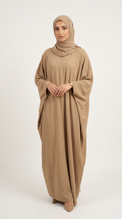 Brown Piece Inner Tie Abaya