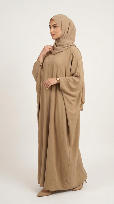 Brown Piece Inner Tie Abaya