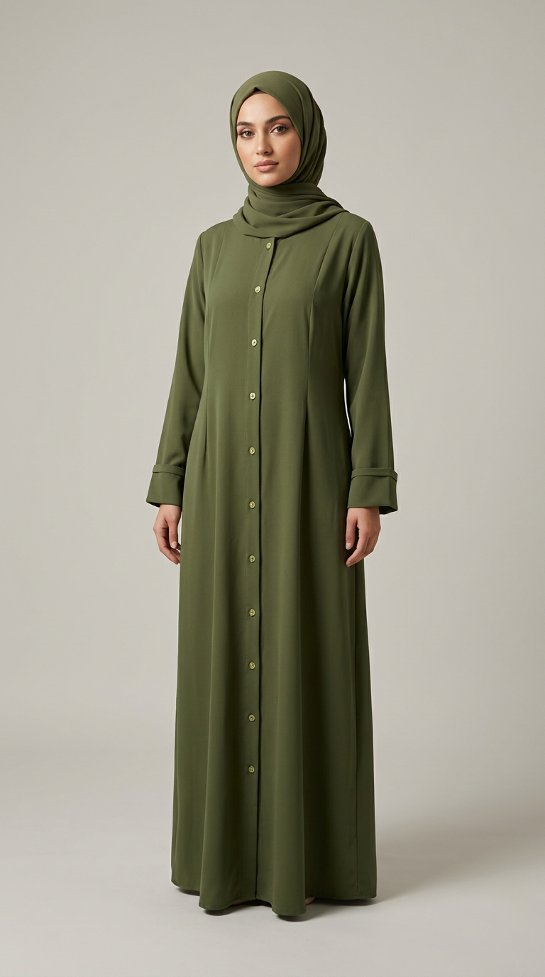 Linen Texture Abaya