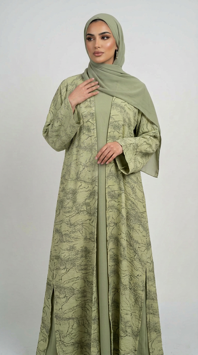 Fall Line Modal Abaya