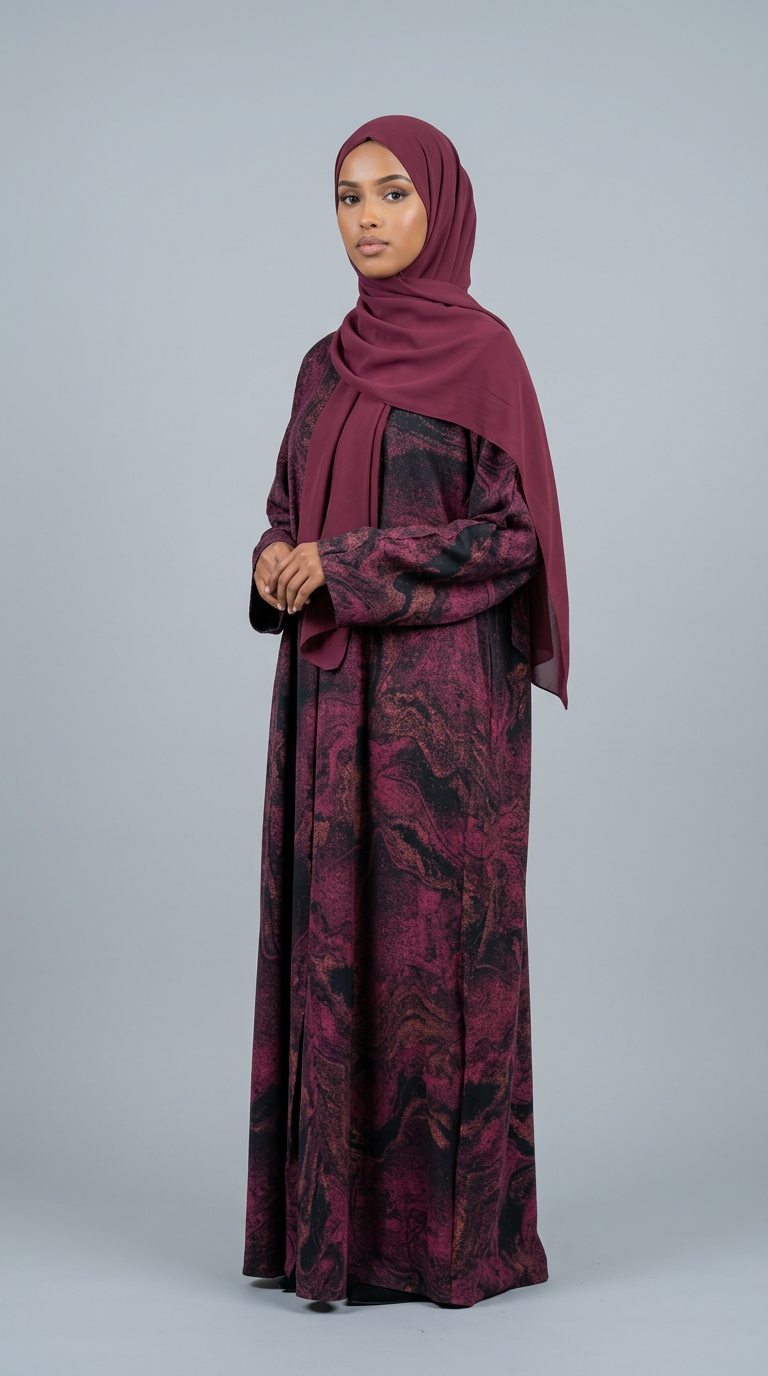 TIE DYE LOOK ABAYA-MOMMY