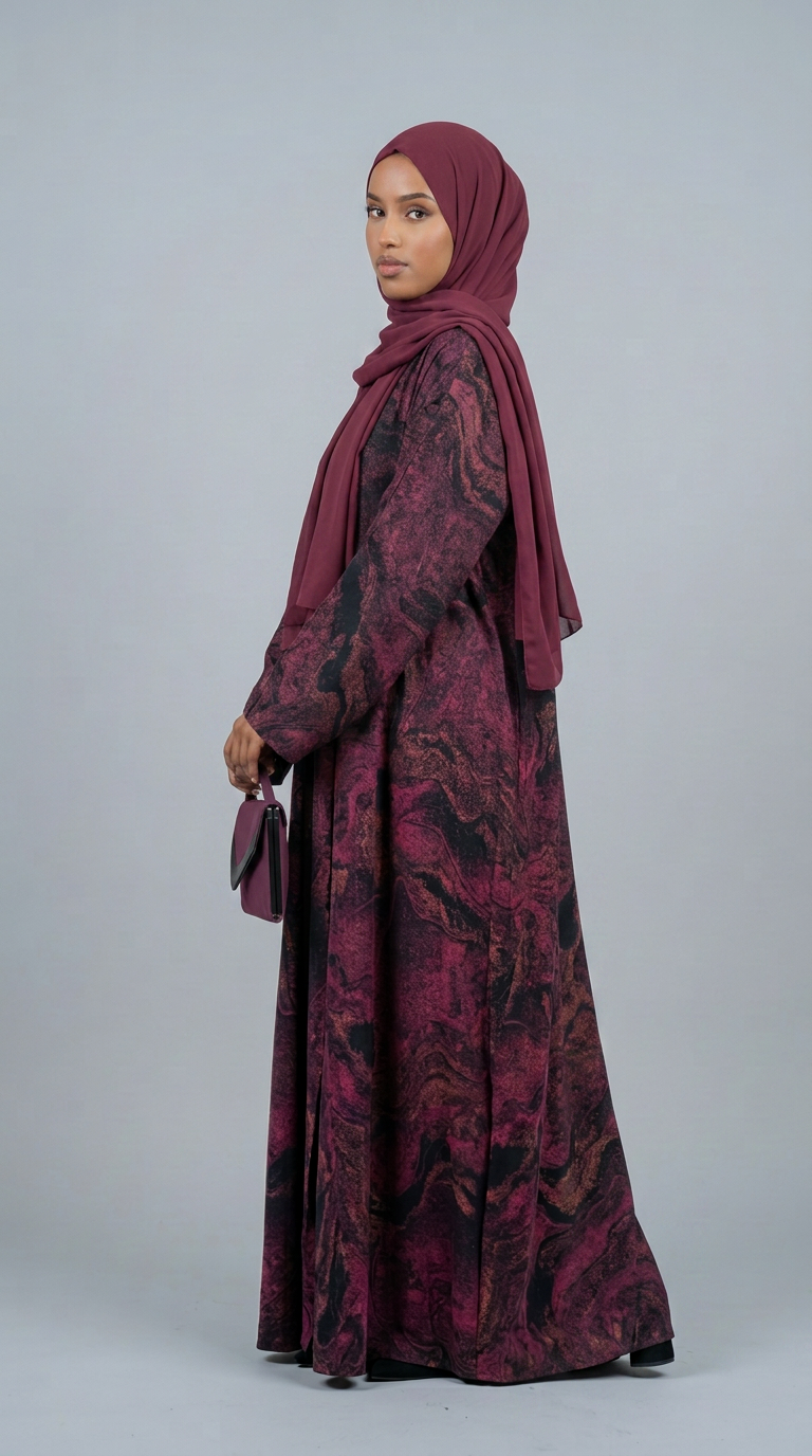 TIE DYE LOOK ABAYA-MOMMY