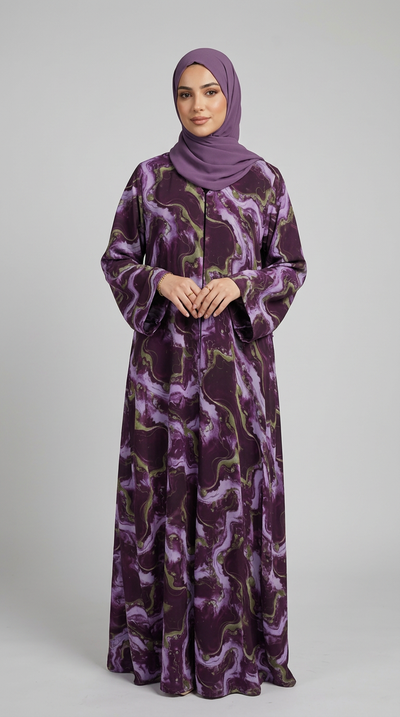 TIE DYE LOOK ABAYA-MOMMY