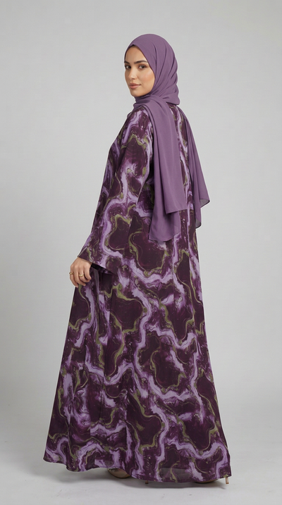 TIE DYE LOOK ABAYA-MOMMY