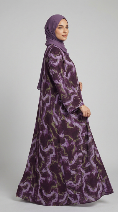 TIE DYE LOOK ABAYA-MOMMY