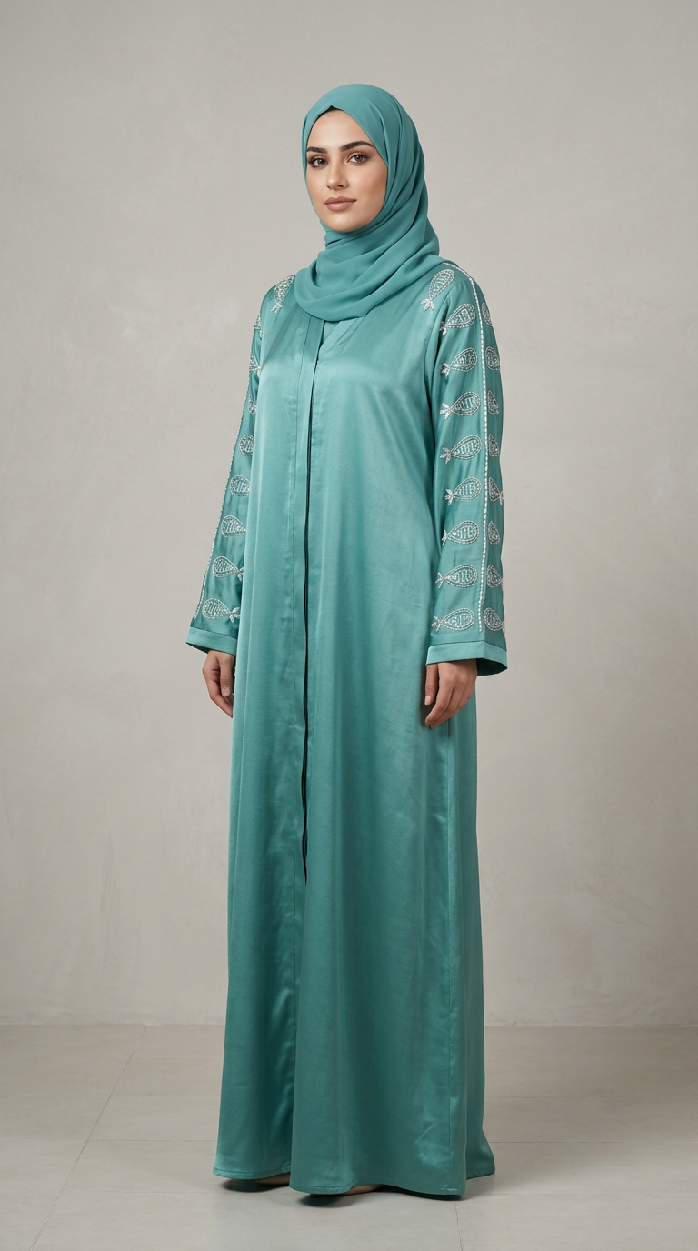 ARM STONE WORK ABAYA