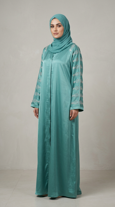 ARM STONE WORK ABAYA