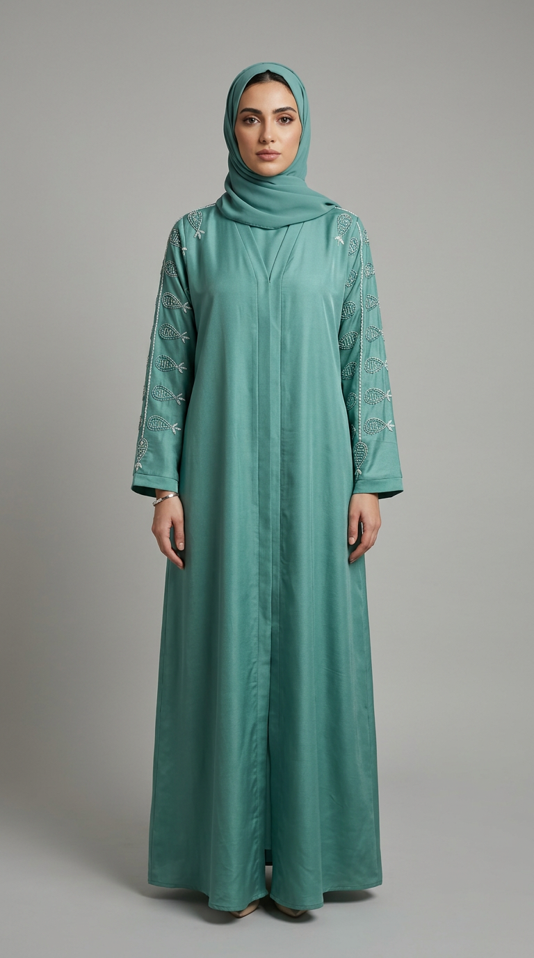 ARM STONE WORK ABAYA