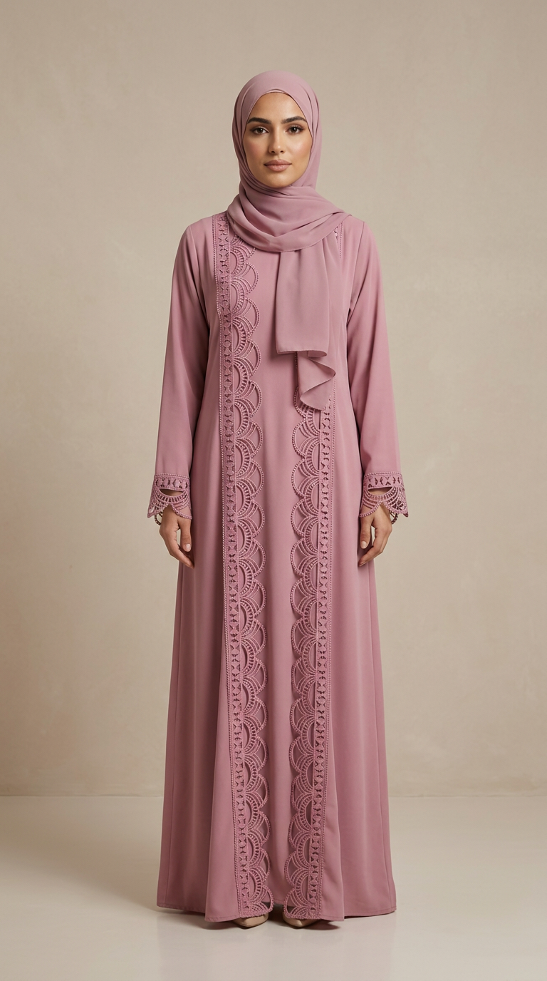 Pinky haha Mommy Abaya