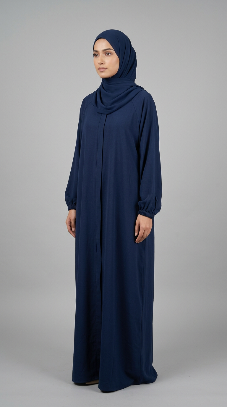 shammas one-piece abaya with coordinating hijab and belt 