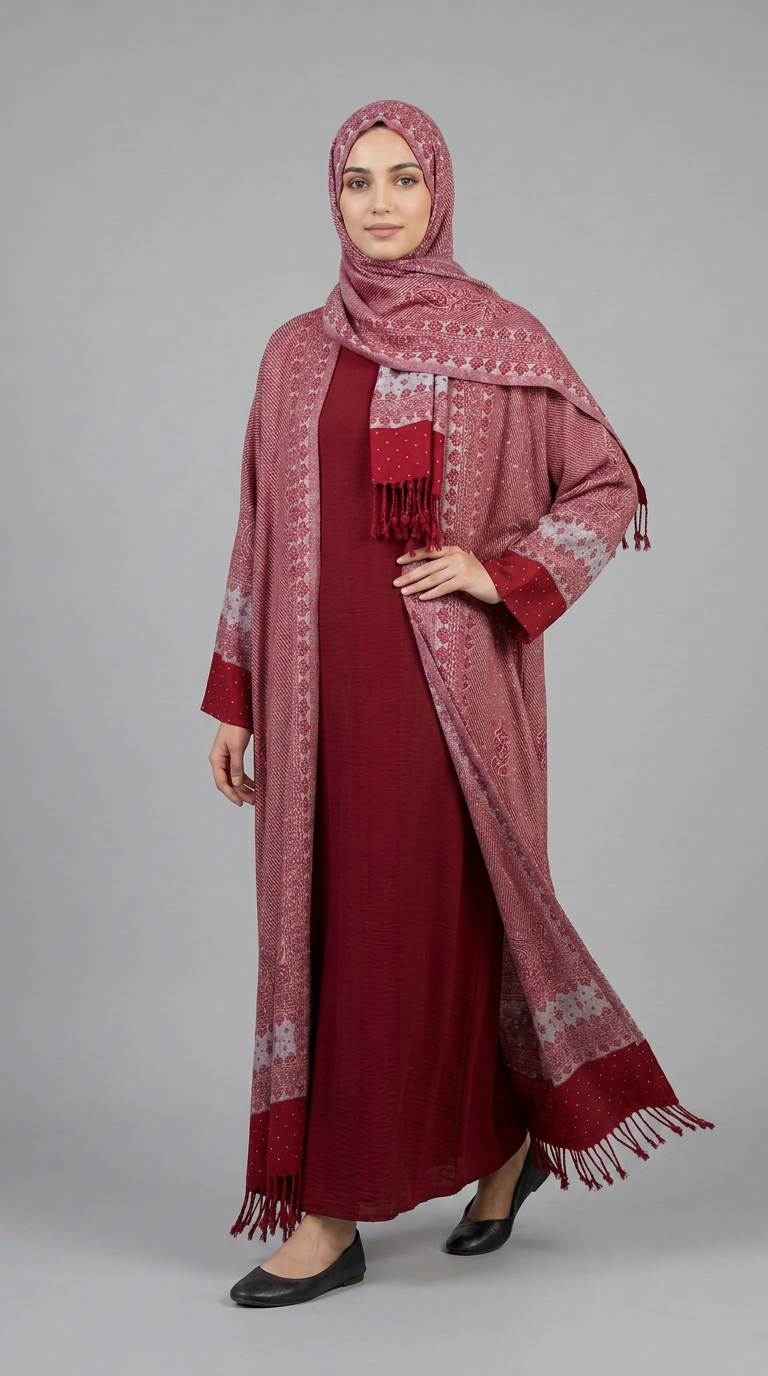 Pashmina Line Abaya