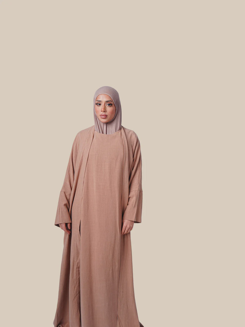 Jacquard Mom  Open Abaya