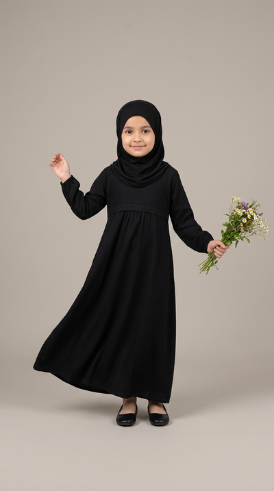 Daughter Front Pocket Abaya (H-11)