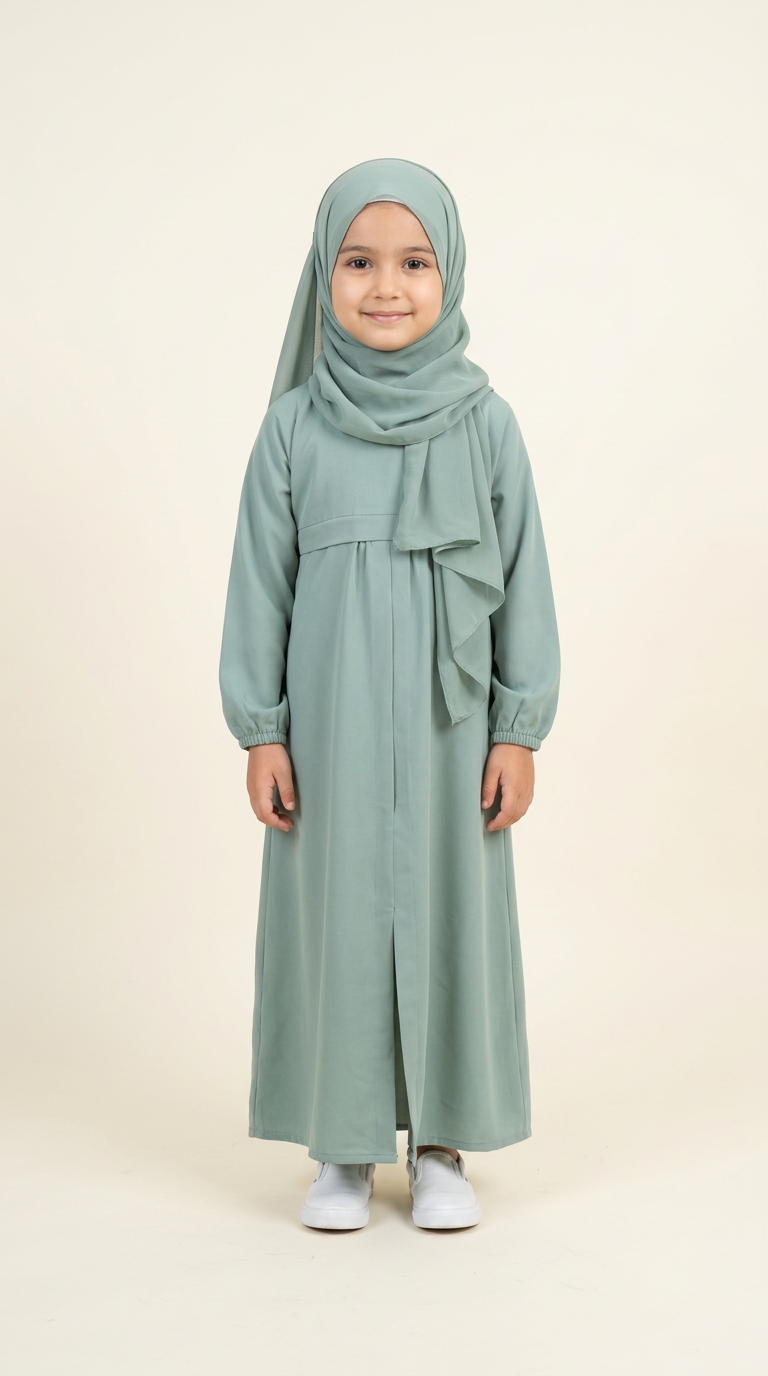 30 / PURPLE Daughter Front Pocket Abaya (H-11)