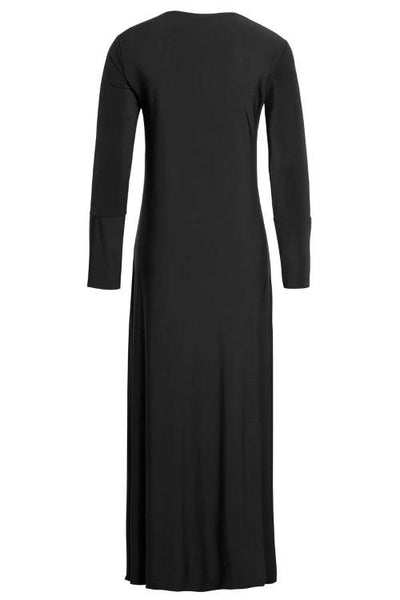 BLACK/ Navy Blue Jersey Abaya