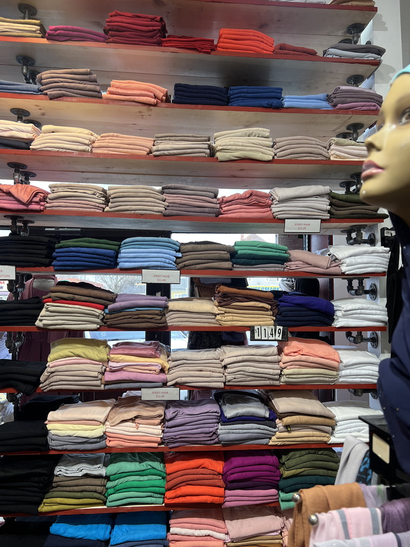 Jersey Hijab 50 Assorted Colors. 4/Color